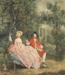 Thomas Gainsborough Conversation in a Park(perhaps the Artist and His Wife) (mk05) Germany oil painting art